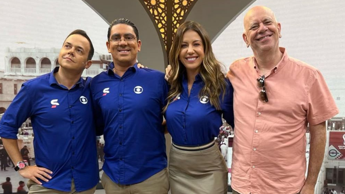 Comentaristas em programação da TV Globo (foto: Divulgação/Sidney Garambone)
