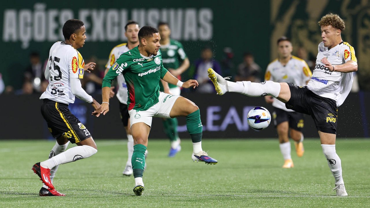 Lance do jogo entre Palmeiras e Novorizontino pelo Paulistão (foto: Cesar Greco/Palmeiras)