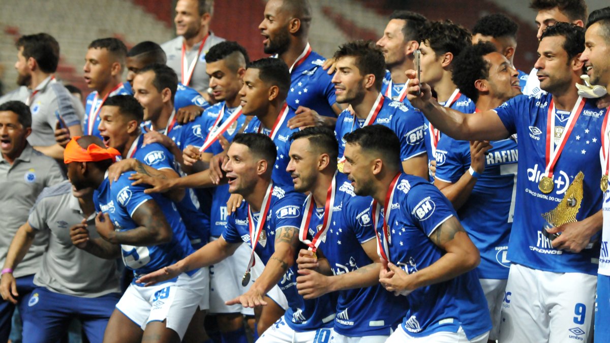 Time do Cruzeiro na conquista do Mineiro de 2019 (foto: Alexandre Guzanshe/EM/D.A Press)