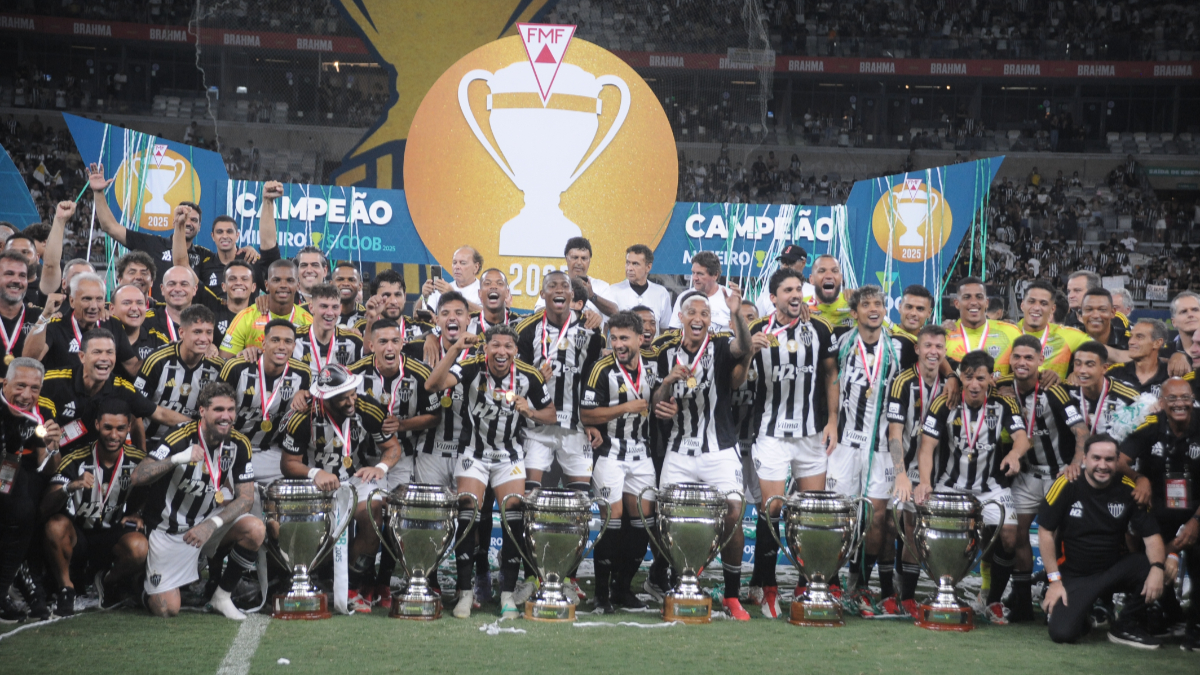 Atlético foi hexacampeão Mineiro em 2025 (foto: Alexandre Guzanshe/EM/D.A Press.)