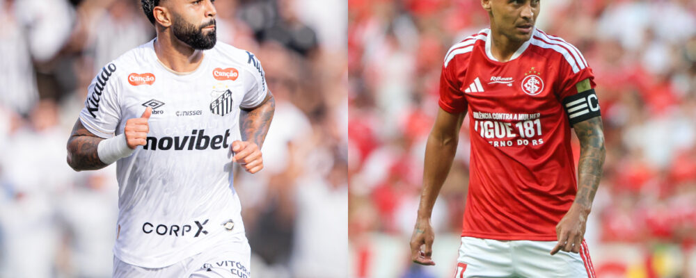 Santos x Internacional: onde assistir, horário e escalações pelo Brasileirão