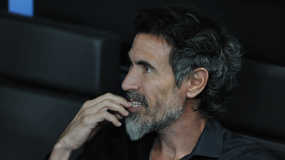 Eduardo Domínguez durante Atlético x Juventud, na Sul-Americana - (foto: Alexandre Guzanshe/EM/D.A. Press)