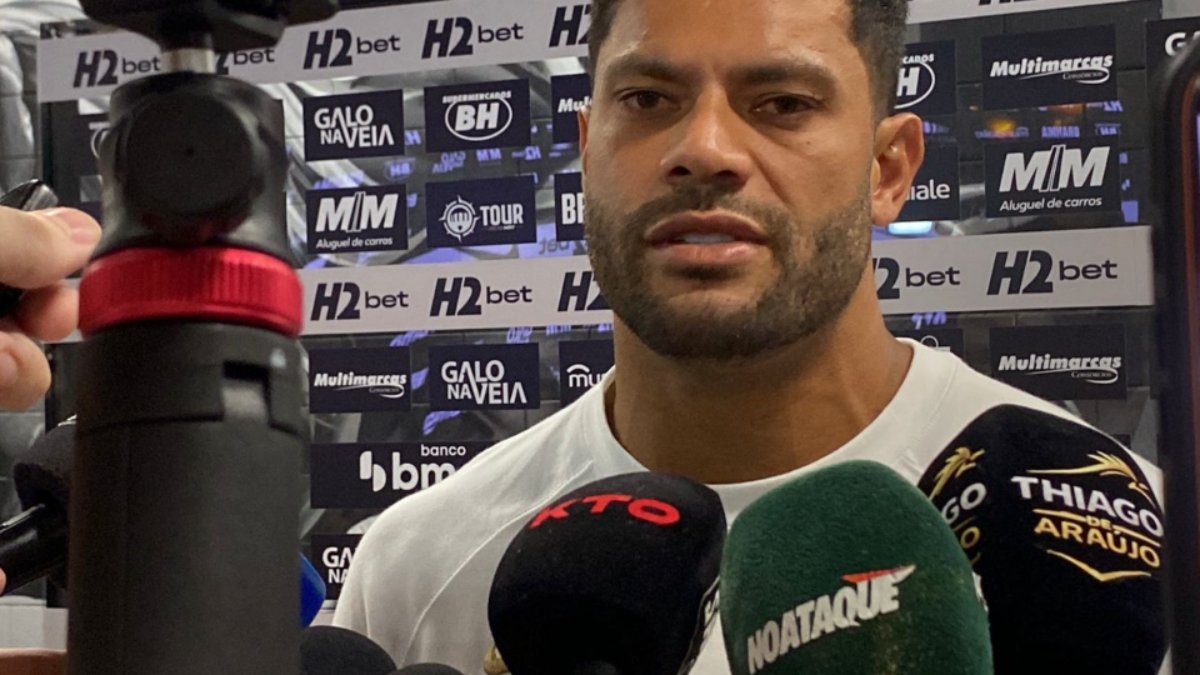 Hulk, em entrevista ao No Ataque e a outros veículos de mídia, após vitória do Atlético sobre o Ceará - (foto: Rafael Cyrne/No Ataque)