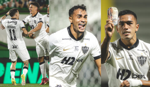 Bernard, Reinier e Cuello: Atlético faz 3 gols em 11 minutos contra a Chapecoense