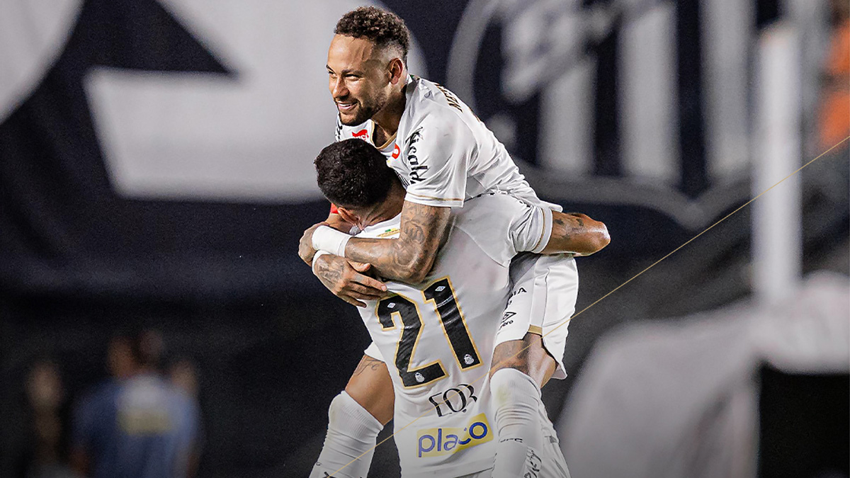 Com Neymar decisivo, Santos vence o Remo e respira no Brasileirão
