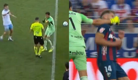 Goleiro que machucou em Boca x Cruzeiro dá soco no rosto de rival em clássico europeu