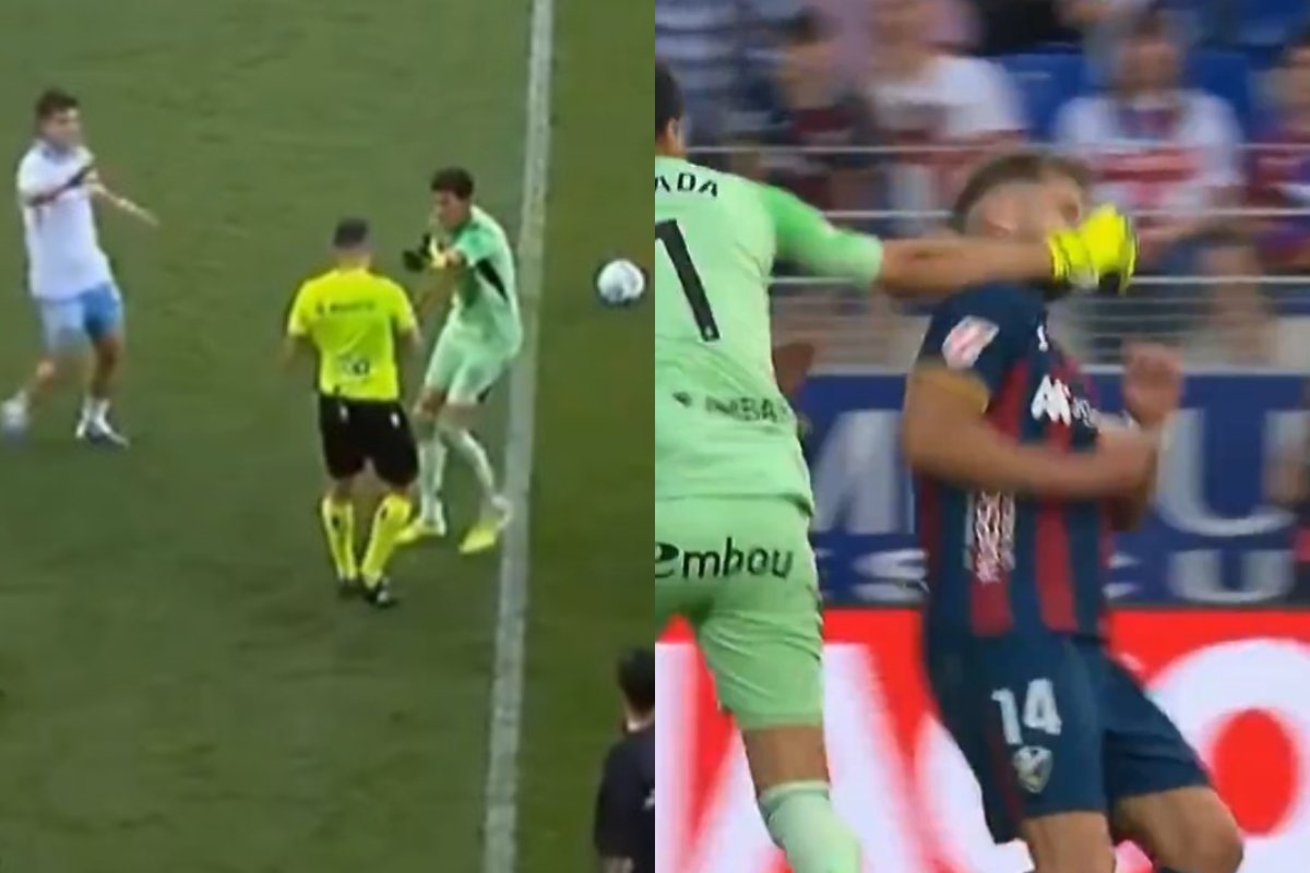 Goleiro que machucou em Boca x Cruzeiro dá soco no rosto de rival em clássico europeu