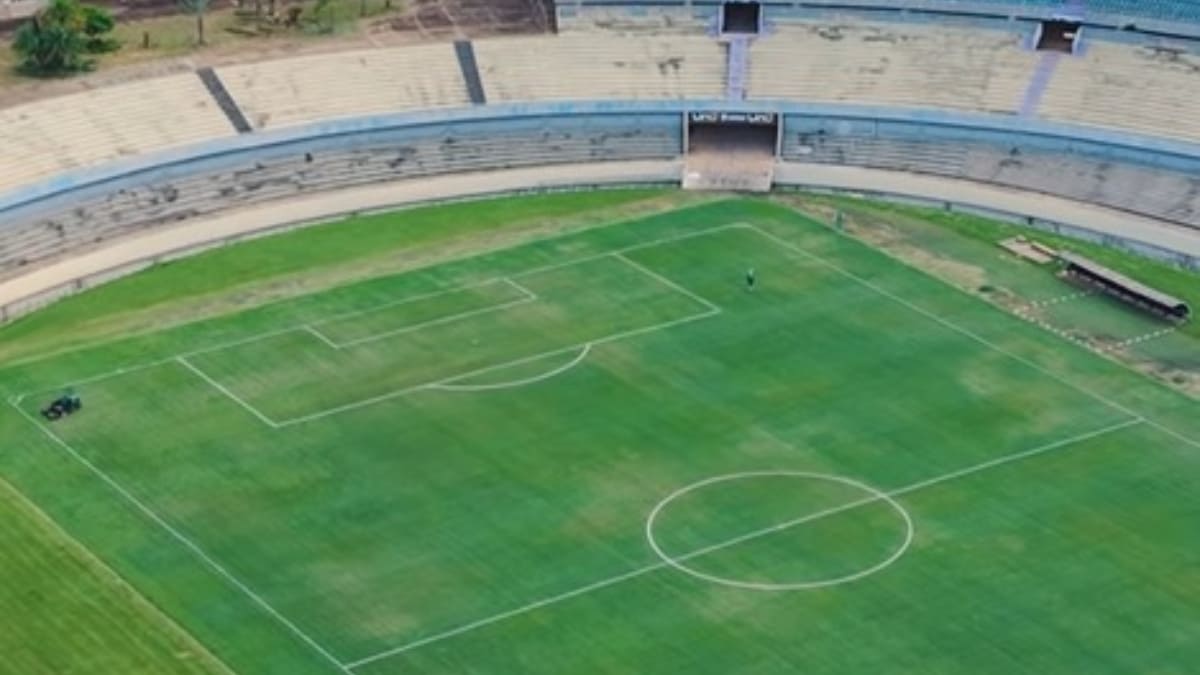 Gramado do Serra Dourada para Goiás x Cruzeiro chama atenção