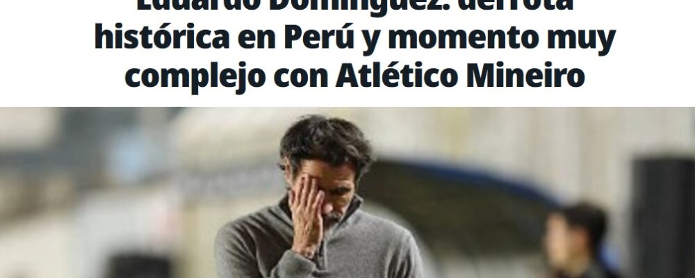 Jornal argentino destaca má fase do Atlético de Domínguez: ‘Aprofundou a crise’