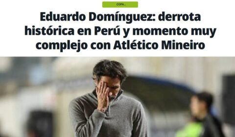 Jornal argentino destaca má fase do Atlético de Domínguez: ‘Aprofundou a crise’