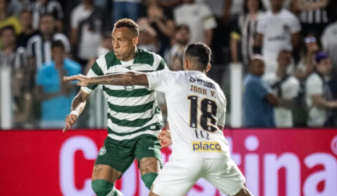 Neymar acerta trave, e Santos sai vaiado após empate com Coritiba na Copa do Brasil