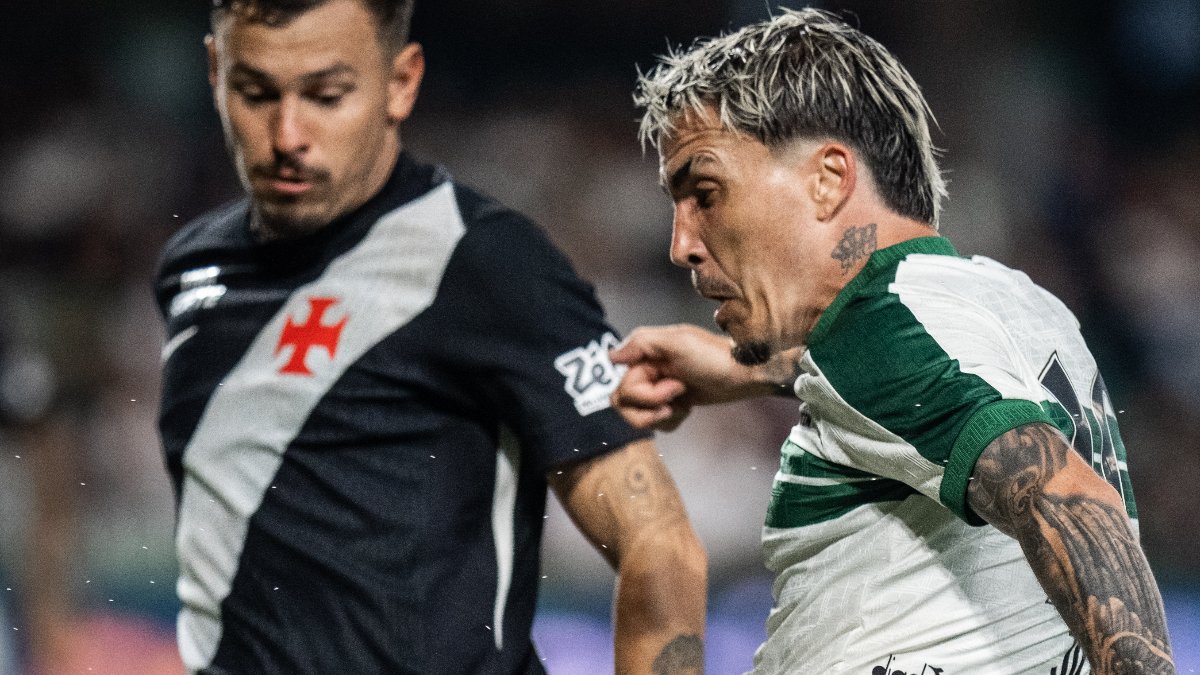 Zagueiro marca contra, e Vasco cede empate ao Coritiba pelo Brasileiro