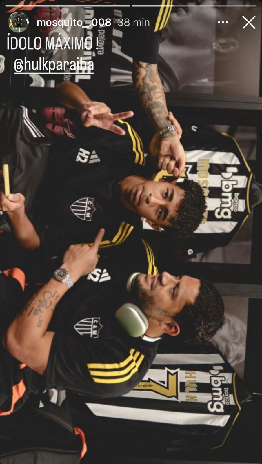 Jogadores do Atlético se despedem de Hulk