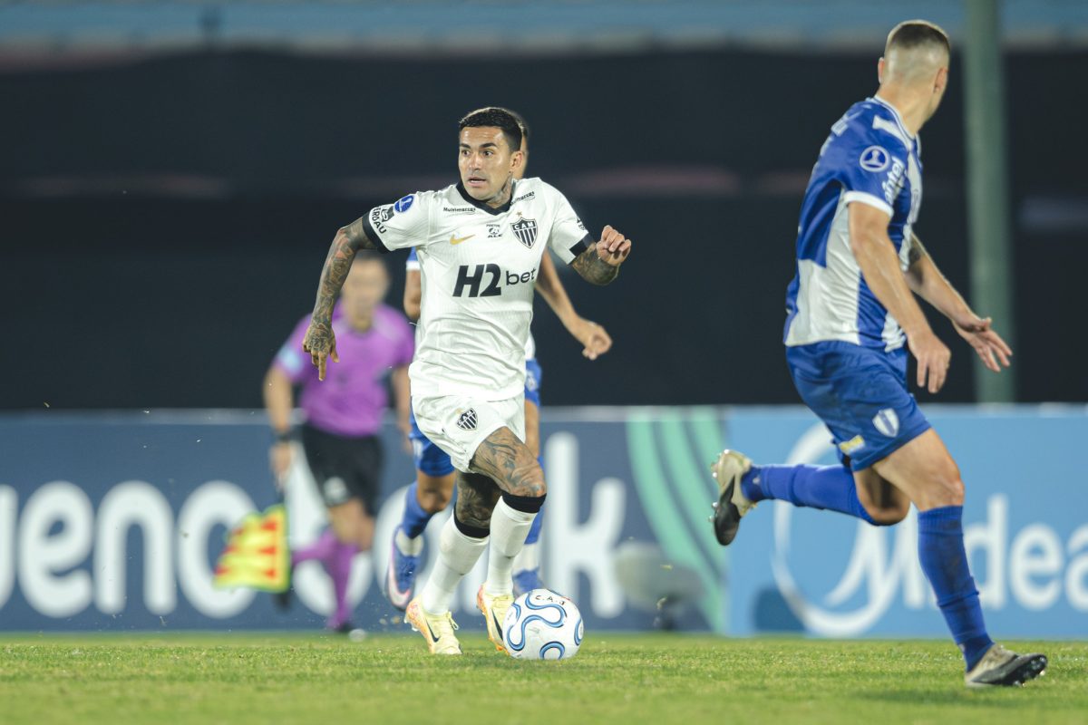 Dudu entrou no segundo tempo, mas não conseguiu impactar o Atlético contra o Juventud - (foto: Pedro Souza / Atlético)