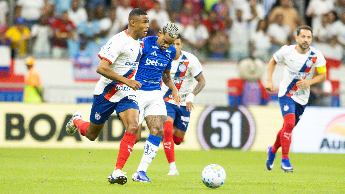 Lance do jogo entre Bahia e Cruzeiro - (foto: Catarina Brandão/EC Bahia)