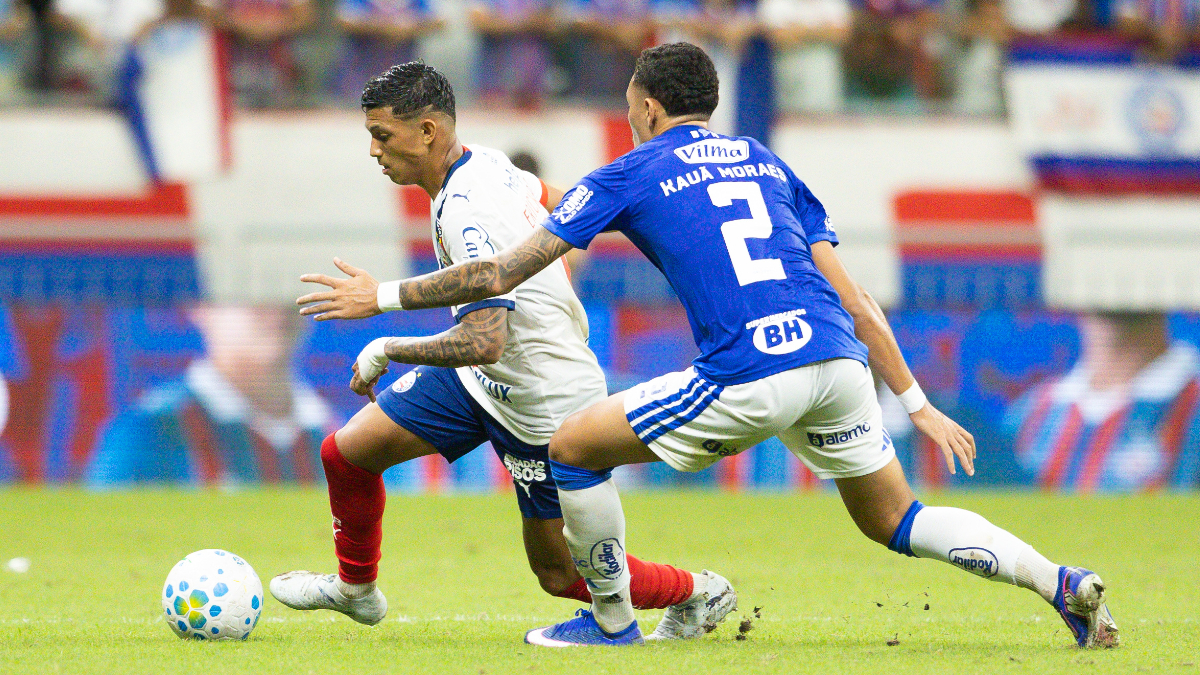 Lance do jogo entre Bahia e Cruzeiro - (foto: Catarina Brandão/EC Bahia)