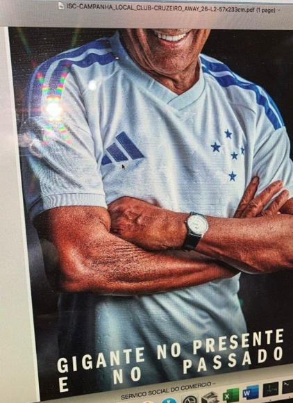 Novo uniforme branco do Cruzeiro