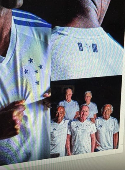 Novo uniforme branco do Cruzeiro