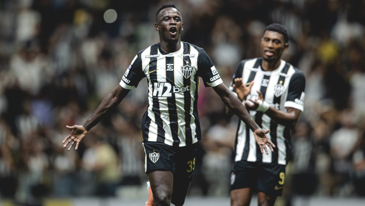 Cissé marcou o 1º gol pelo time principal do Galo - (foto: Pedro Souza / Atlético)