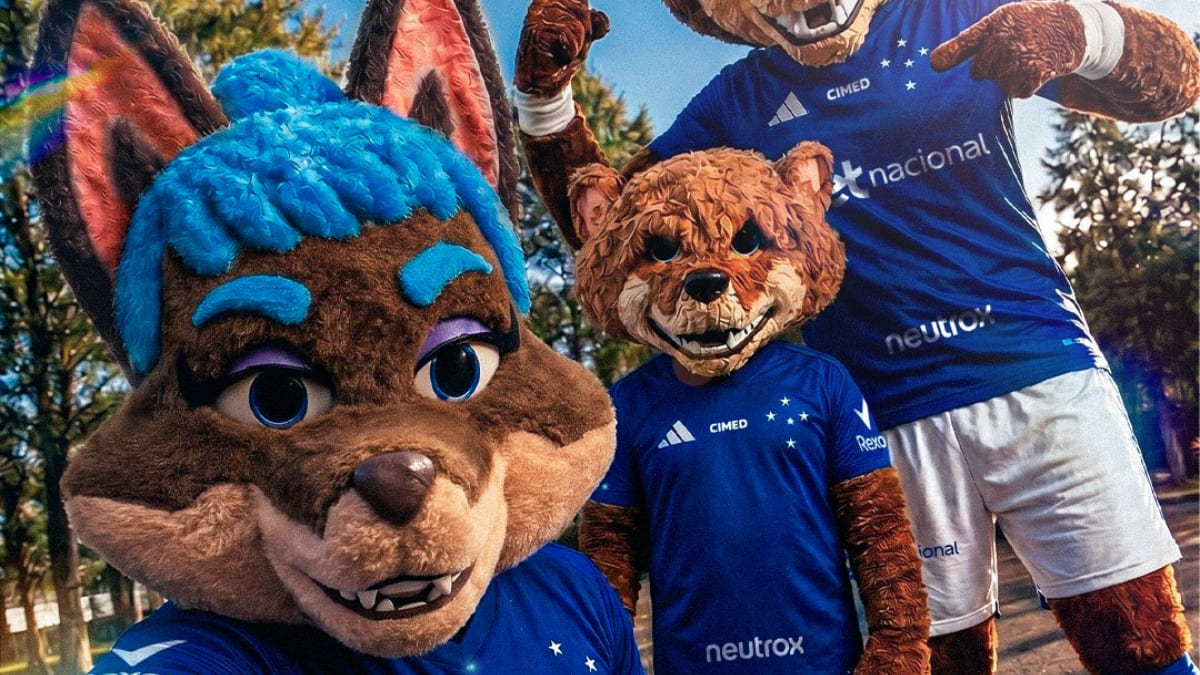 Cruzeiro apresenta à torcida nova mascote das Cabulosas