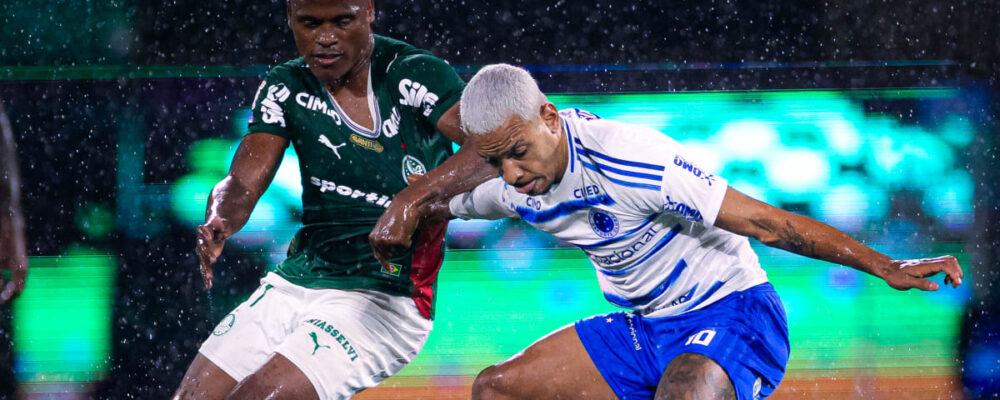 Cruzeiro não se acanha e empata com líder Palmeiras em jogo aberto fora de casa