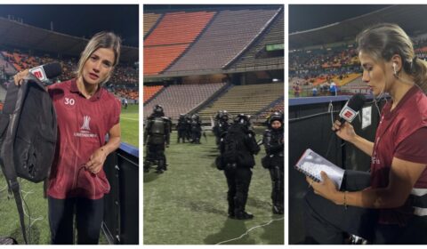 Fuga do gramado: repórter da ESPN relata terror em jogo do Flamengo na Colômbia