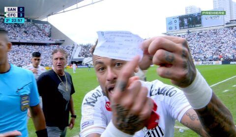 Neymar é substituído por engano e se revolta em goleada sofrida pelo Santos: ‘Vergonha’