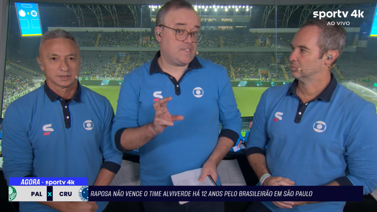 Palmeiras x Cruzeiro: Everaldo Marques cita bordão de Milton Naves na transmissão do SporTV