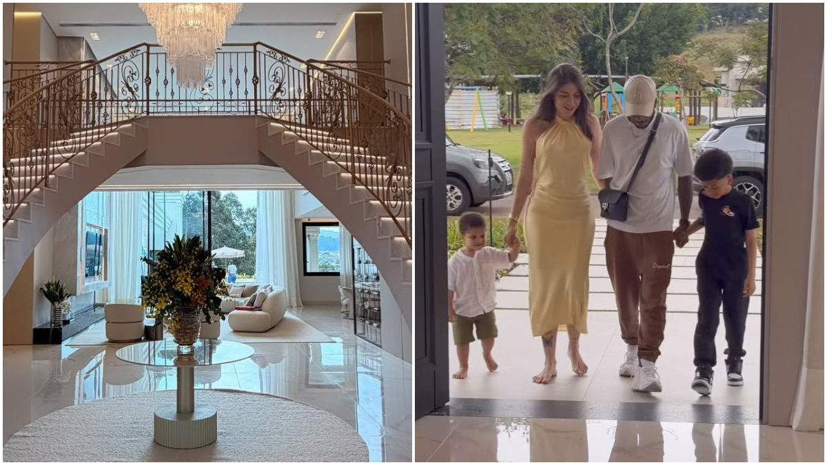 Fred e a família construíram mansão em condomínio de luxo na Grande BH - (foto: Reprodução/Instagram/Monique Salum)