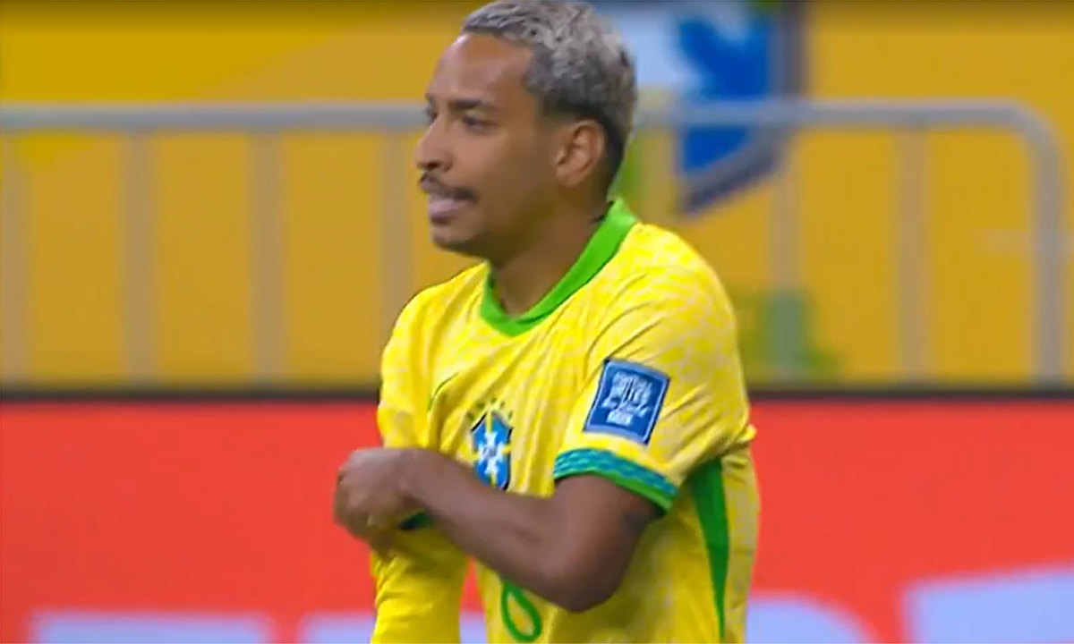 Matheus Pereira pela Seleção Brasileira - (foto: Reprodução/TV Globo)