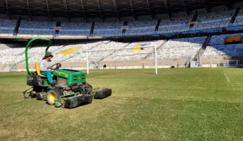 Com Cruzeiro de férias, Mineirão inicia plantio do gramado de inverno
