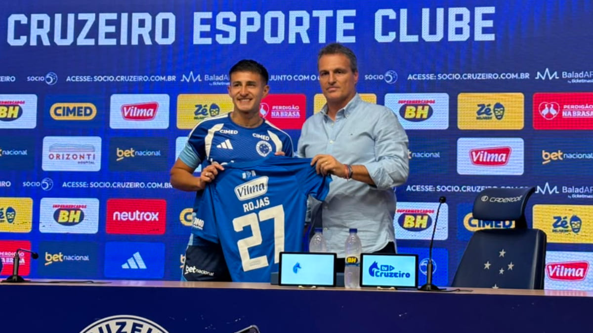 Dirigente exalta ‘esforço’ de Rojas para fechar com Cruzeiro: ‘Muito firme e direto’