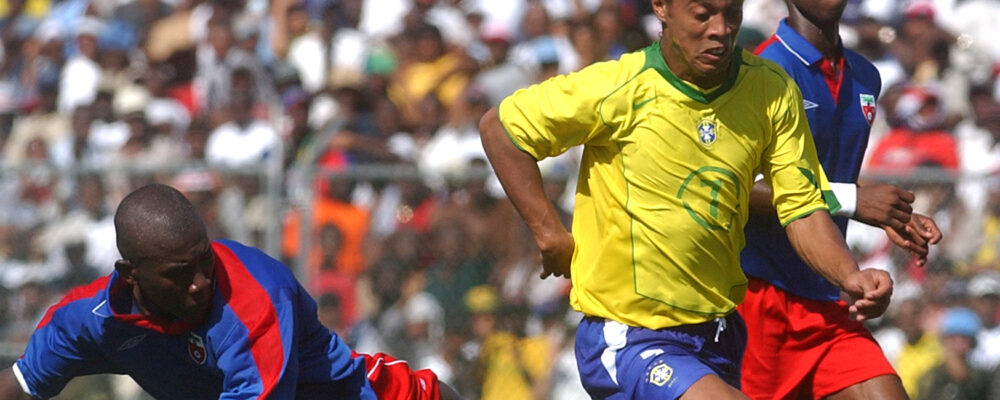 Lenda do Atlético deu show no ‘Jogo da Paz’ entre Brasil e Haiti
