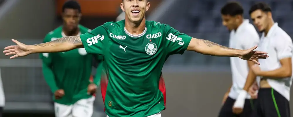Palmeiras faz 7 a 1 no América e dispara na liderança do Brasileiro Sub-20