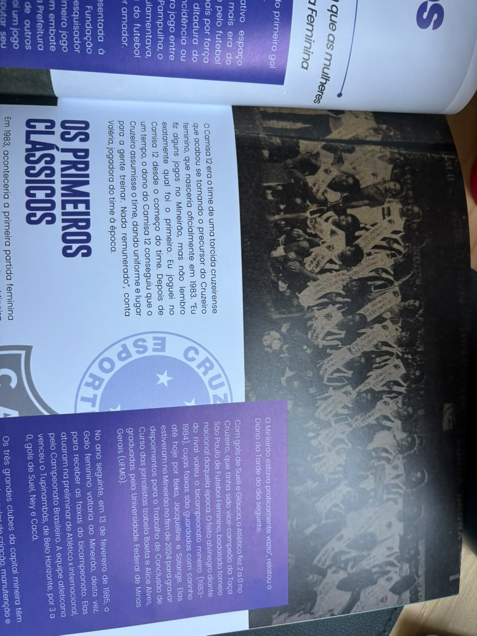 Trecho da Revista Mineirão 2026, produzida pela equipe de comunicação do Mineirão e que tem o jornalista Thiago Nogueira como responsável e editor