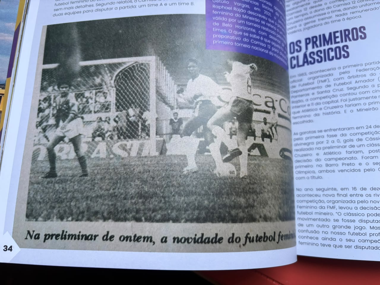 Trecho da Revista Mineirão 2026, produzida pela equipe de comunicação do Mineirão e que tem o jornalista Thiago Nogueira como responsável e editor