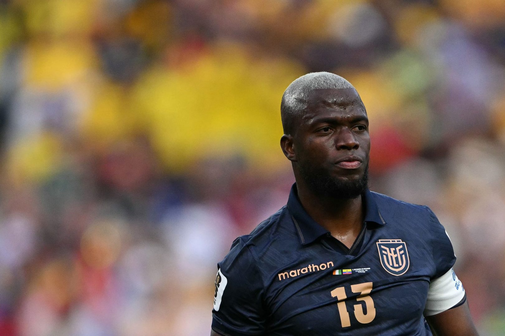 Enner Valencia em ação pelo Equador - (foto: Mauro Pimentel/AFP)