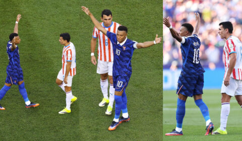 Comemoração na cara e xingamento: o duelo particular entre Mbappé e jogador do Atlético