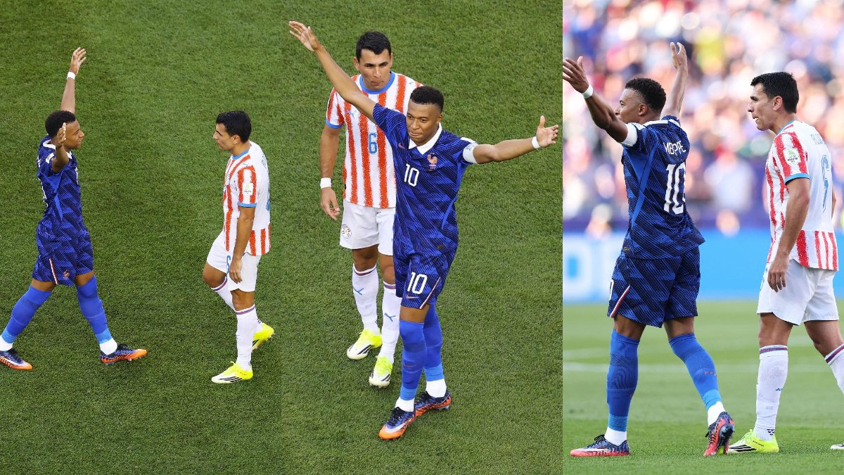 Comemoração na cara e xingamento: o duelo particular entre Mbappé e jogador do Atlético