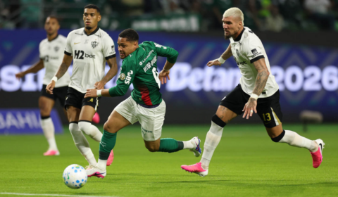 Ex-Cruzeiro, Vitor Roque alfineta Lyanco após derrota do Palmeiras para o Atlético