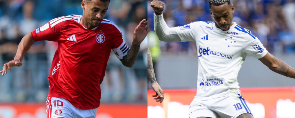 Internacional x Cruzeiro: desfalques e prováveis escalações pelo Brasileiro