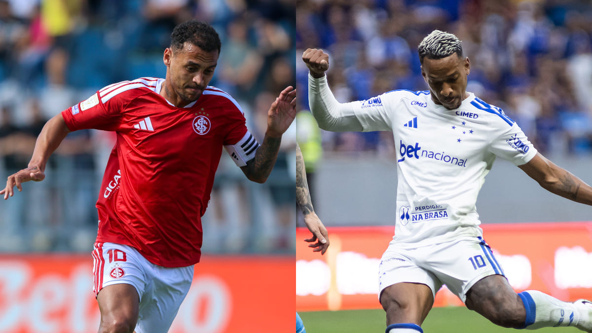 Internacional x Cruzeiro: desfalques e prováveis escalações pelo Brasileiro