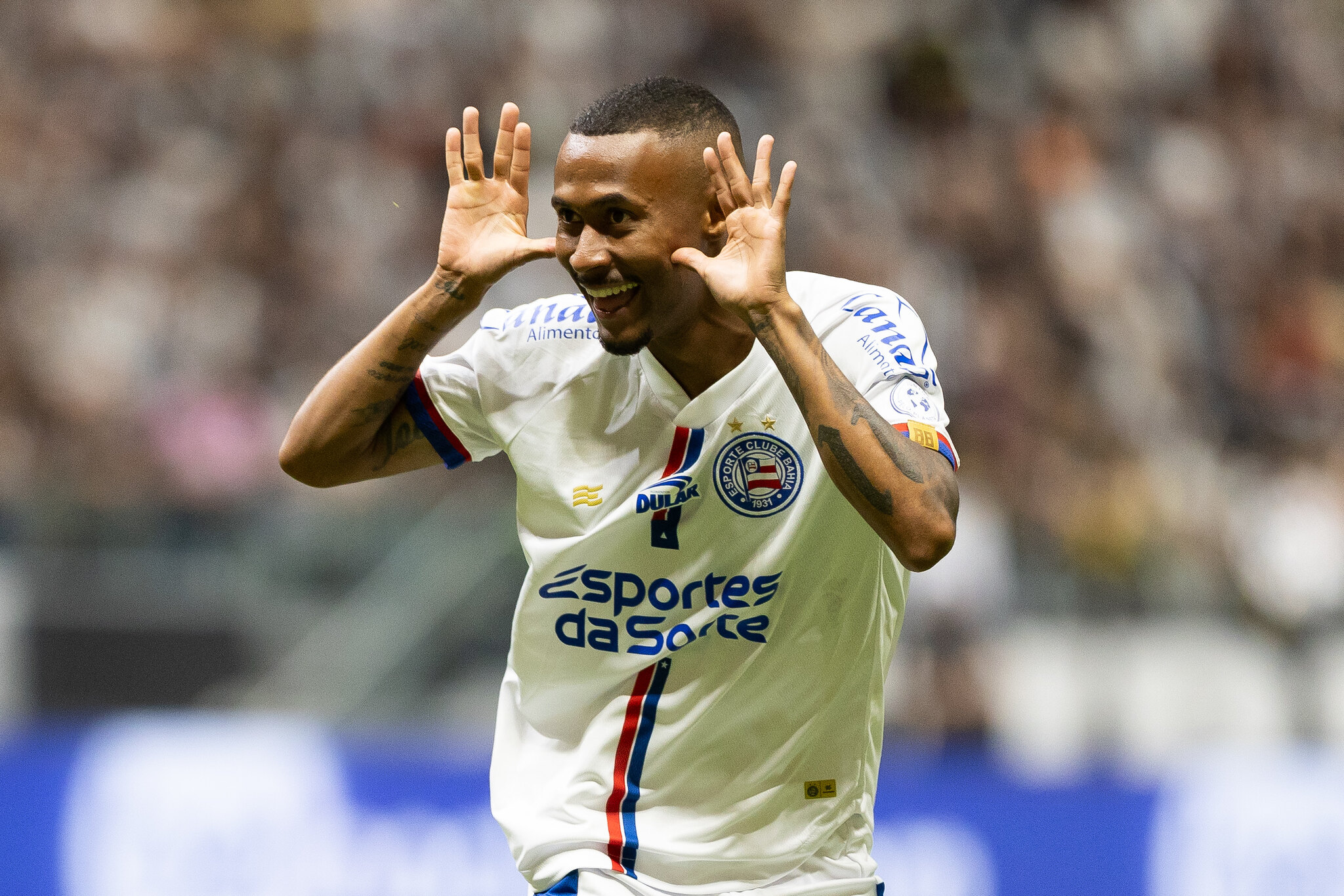 Ademir provoca torcida do Atlético em comemoração na Arena MRV - (foto: Letícia Martins/EC Bahia)