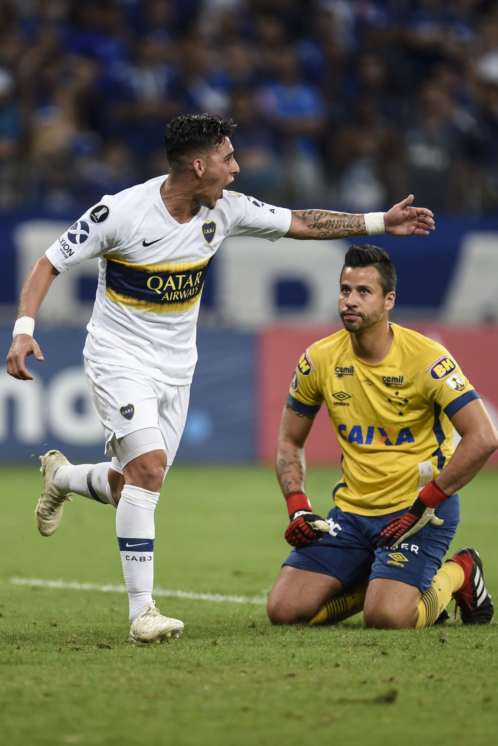 Pavón marcou o gol que eliminou o Cruzeiro em 2018 - (foto: DOUGLAS MAGNO/AFP)