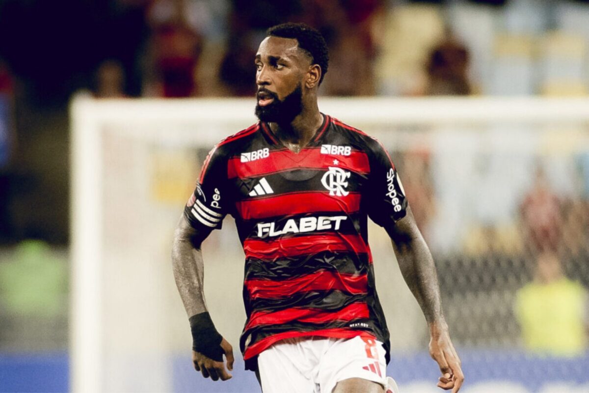 Gerson em ação pelo Flamengo - (foto: Divulgação/ Flamengo)