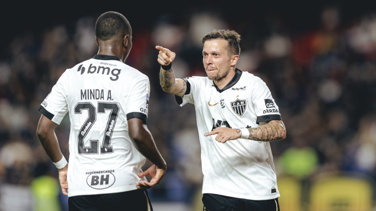 Bernard recebeu passe de Minda para marcar em Remo x Atlético - (foto: Pedro Souza/Atlético)