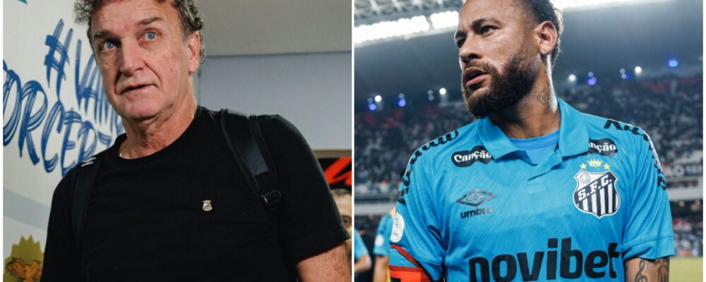 Cuca explica por que deixou Neymar no banco em Remo x Santos