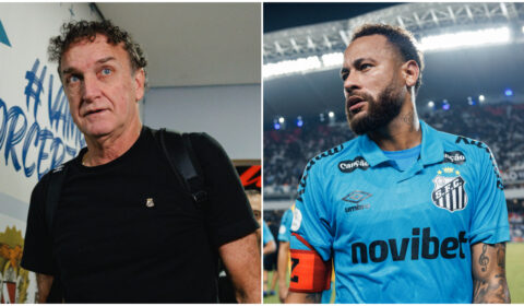 Cuca explica por que deixou Neymar no banco em Remo x Santos
