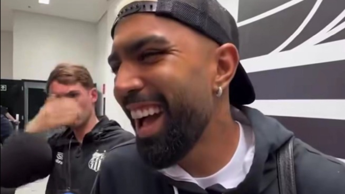 Gabigol, do Santos, debocha de pergunta: ‘Você acha que isso me abala?’