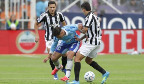Santos segura Macará e enfrenta Atlético nas quartas da Sul-Americana